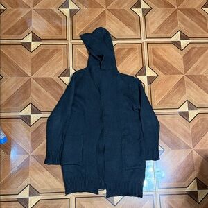 Men's Black Hooded Sweater